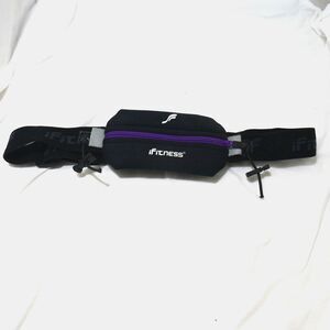 iFitness Black & Purple Running Belt Hydration Fits Most small Smartphones.